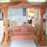 Decoration Peacock Wooden Swing