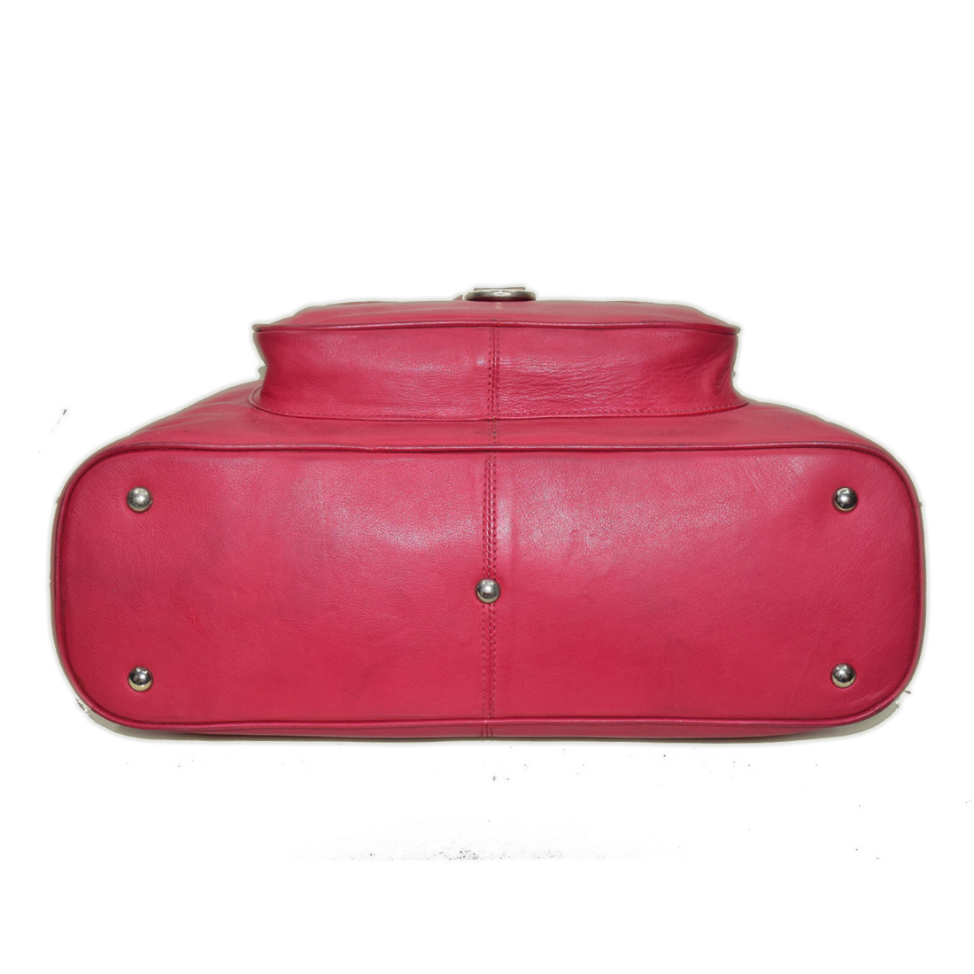 Finished Leather Tote Color Red