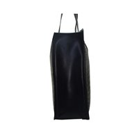 Finished Leather Tote Color Black