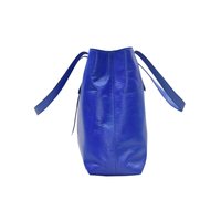 Stylish Leather Tote Color Blue