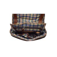 Leather Messenger Crossbody Bag