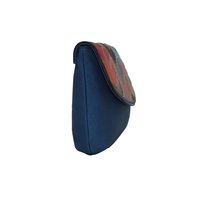 Canvas Leather Clutch Bag