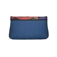 Canvas Leather Clutch Bag