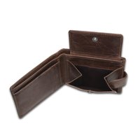 Finished Leather Gents Wallet Color Brown