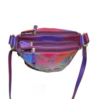 Leather Hand Painted Colorful sling Bag