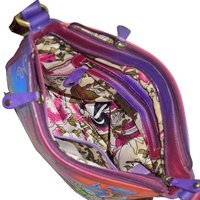 Leather Hand Painted Colorful sling Bag