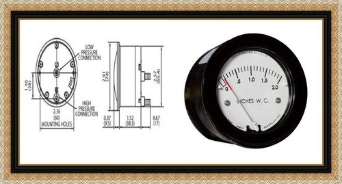 Sensocon USA Miniature Low Cost Differential Pressure Gauge Series Sz-5000-125PA