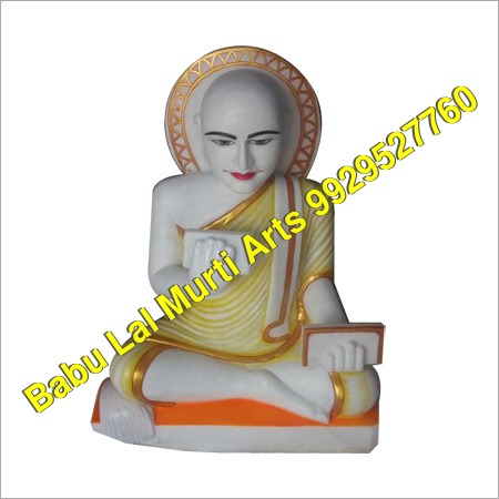 Marble God Shwetambar Statue
