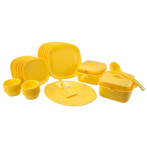 Yellow Colored Plastic Bowl