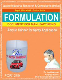E Books Acrylic Thinner For Spray Application Formulation