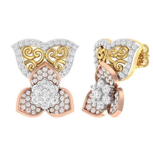 Natural Diamond Women'S Earrings