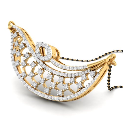 Natural Latest Diamond Mangalsutra