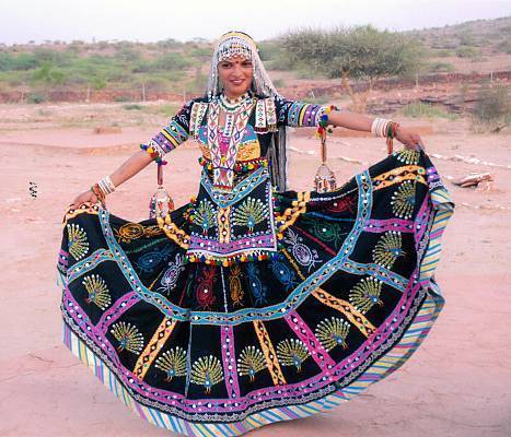 Black Rajasthani Kalbelia Coustumes