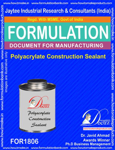 Sealants Manufacturing Formula's