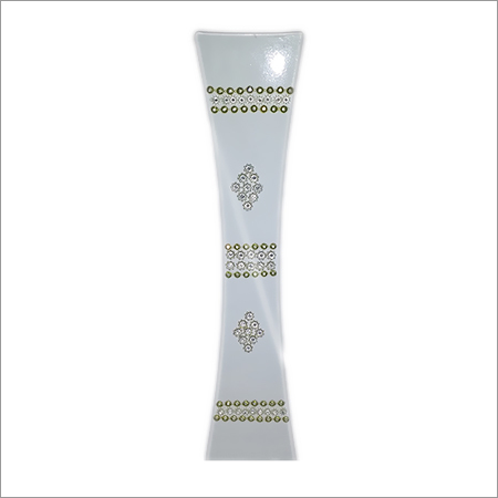 Long Flower Vase - Plastic 7x7x31 inches White | Durable Design High Grade Material Suitable for Real or Artificial Flowers