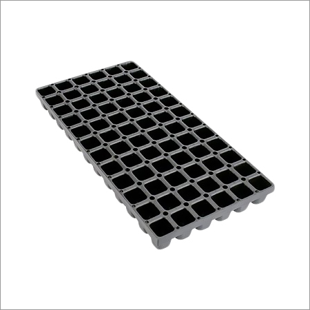 Seedling Tray - Plastic Material, Available in 50, 102, 104 Cups Sizes | Durable Black Gardening Tool for Seed Germination and Transplantation