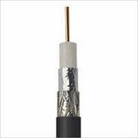 Co-Axial Cables - 6mm Diameter Black PVC Jacket | Copper Solid Conductor Braided Shielding 75 Ohm Impedance