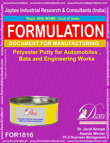 Polyester Putty - Versatile Formulation for Automotive Marine & Engineering Applications | Ideal for Body Work Cricket Bat Binding and Boat Repairing