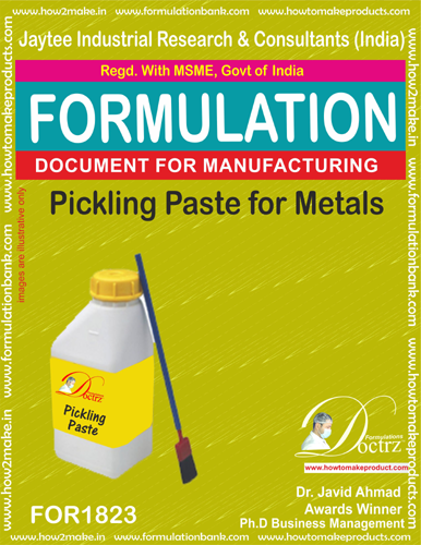 E Books Pickling Paste For Metals Production Formulation