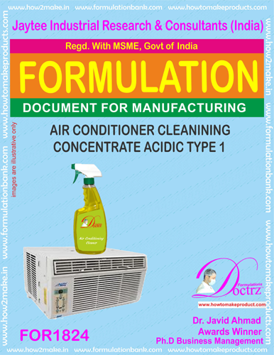 Air Conditioner Cleaner Formulation