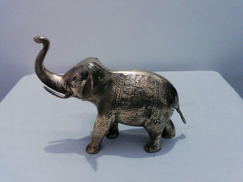 Solid Brass Engrave Elephant