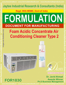 Air Conditioner Cleaner Formulation