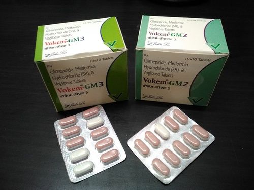 Glimepiride, Metformin Hydrochloride (SR) and Voglibose  Tablets