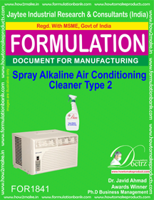 Air Conditioner Cleaner Formulation