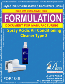 Air Conditioner Cleaner Formulation