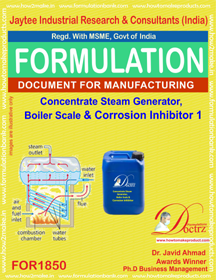Concentrate Steam Boiler Scale Corrosion Inhibitor 1 - eBook Format, Small Scale Manufacturing Guide for Industrial Maintenance