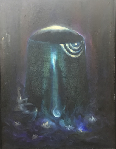 Udayraj Gadnis - Shivling Medium: Oil