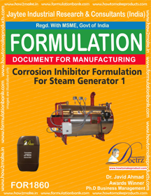 Cooling Tower, Steamer Chemical Formulations
