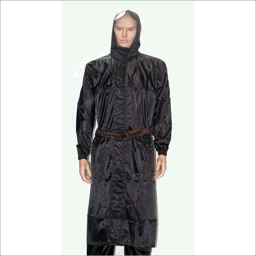 Mens Industrial Hooded Raincoat