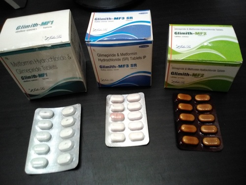 Metformin Hydrochloride  and  Glimepiride Tablets