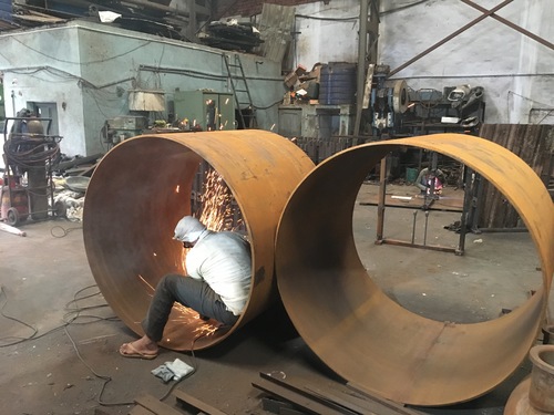 welding in round shell