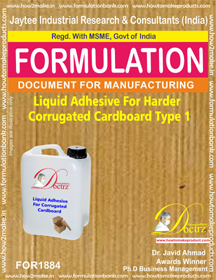 Corrugation Adhesive Formuation