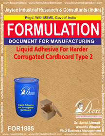 Corrugation Adhesive Formuation
