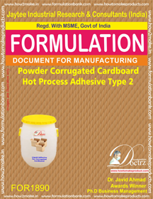 Corrugation Adhesive Formuation