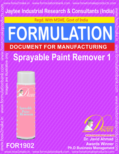 Sprayable Paint Remover 1 formulation