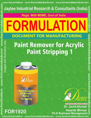 E Books Paint Remover Formula For Acrylic Paint Stripping 1