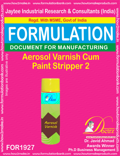 E Books Aerosol Varnish And Paint Stripper Formula 2