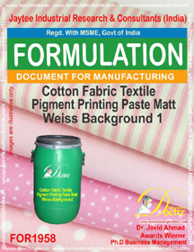 Cotton Fabric Pigment Printing Paste - Matte White Ideal for Custom Textile Manufacturing and DIY Projects