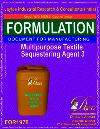 Multipurpose Textile Sequestering Agent Formula Iii - Textile Auxillary Product Ebook, Comprehensive Manufacturing Process And Formulation Guide