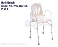 Bathroom Wheelchair - Aluminum Alloy Frame, Height Adjustable 81 Cm To 91 Cm | Foldable Design, Ultra Lightweight, Easy Cleaning Abs Seat, Wider Armrests For Stability