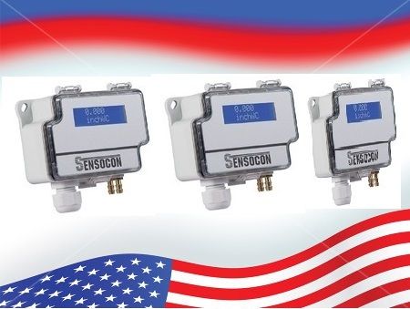 Sensocon USA Differential Pressure Transmitter Series DPT10-R8 - Range -125 - 125 Pa