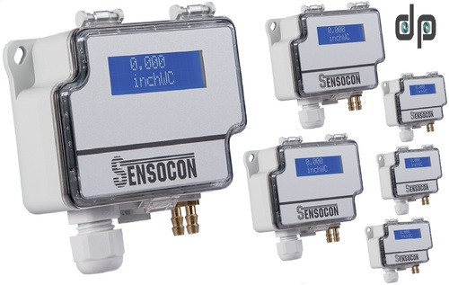 Sensocon USA Differential Pressure Transmitter Series DPT1-R8 - Range  0 - 25 Pa