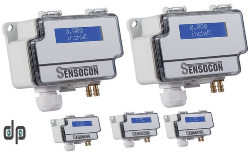 Sensocon USA Differential Pressure Transmitter Series DPT1-R8 - Range  -0.62 - 0.62 mbar