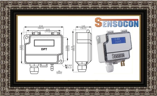 Sensocon USA Differential Pressure Transmitter Series DPT1-R8 - Range  0 - 0.25  mbar