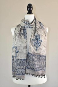 Block Print Cotton Scarf
