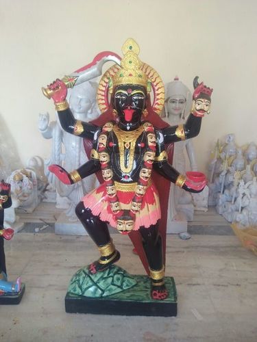 Black Marble Mahakali Statue